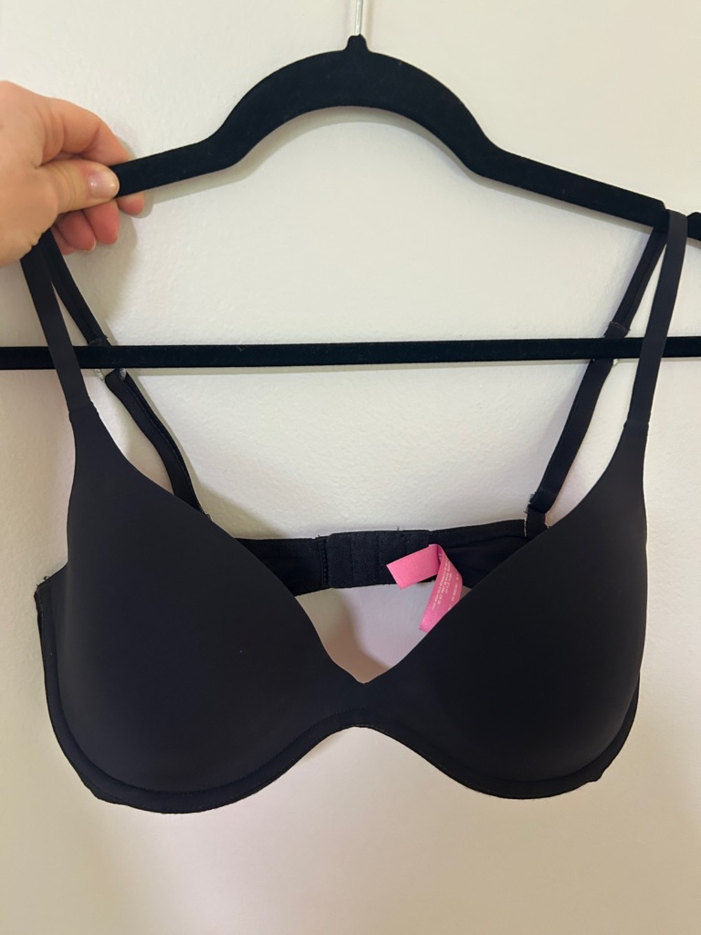 PINK Victoria's Secret Black T-Shirt Bra